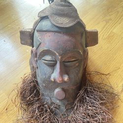 African Face Mask Hand Carving L:15