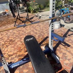 Weight Lifting Bench And Rack 