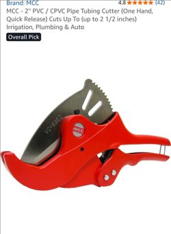 MCC 2" PVC/CPVC pipe tubing cutter.