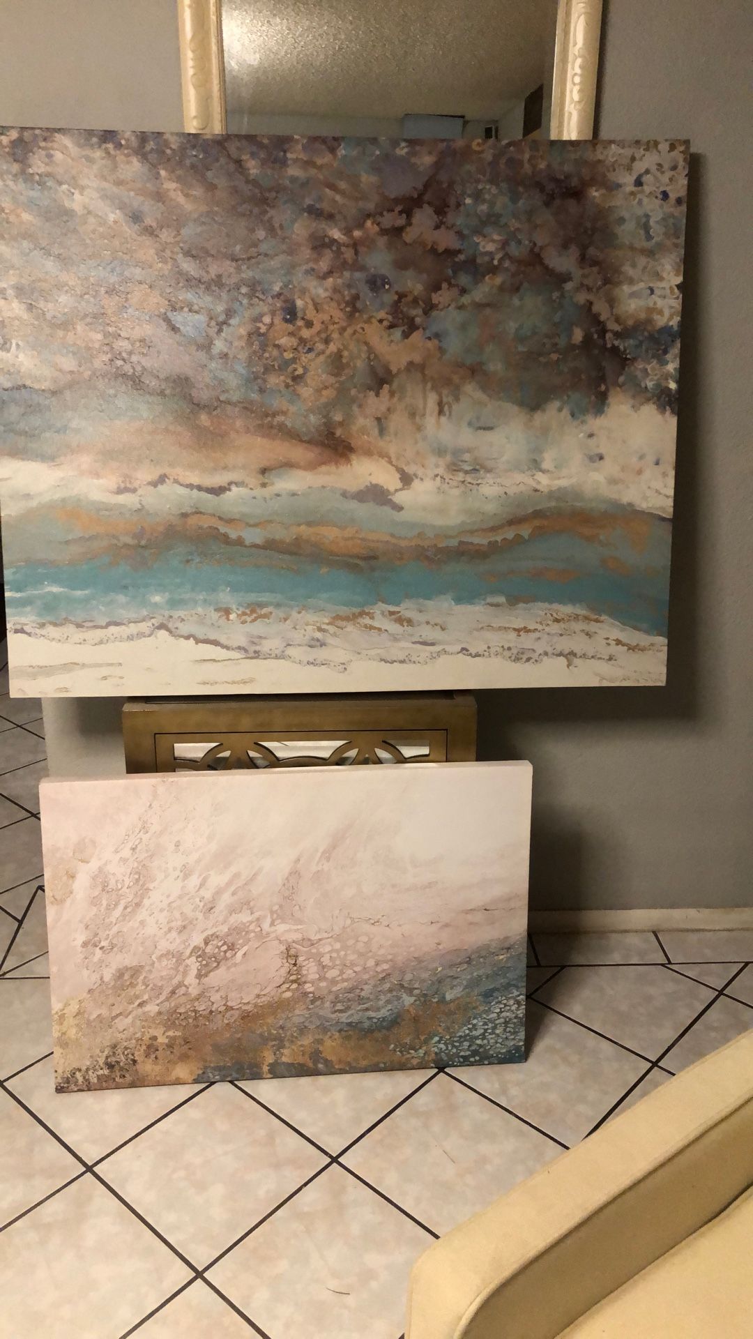 Coastal Air Abstract Canvas Art