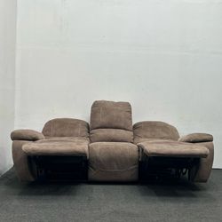 3 Seater Brown Electric Recliner Couch - We Can Deliver And Setup
