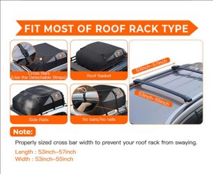 Rooftop Cargo Carrier Roof Bag, 20 Cubic feet