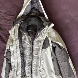 American Eagle Free Country Radiance Winter Jacket Large & Sleeveless Best