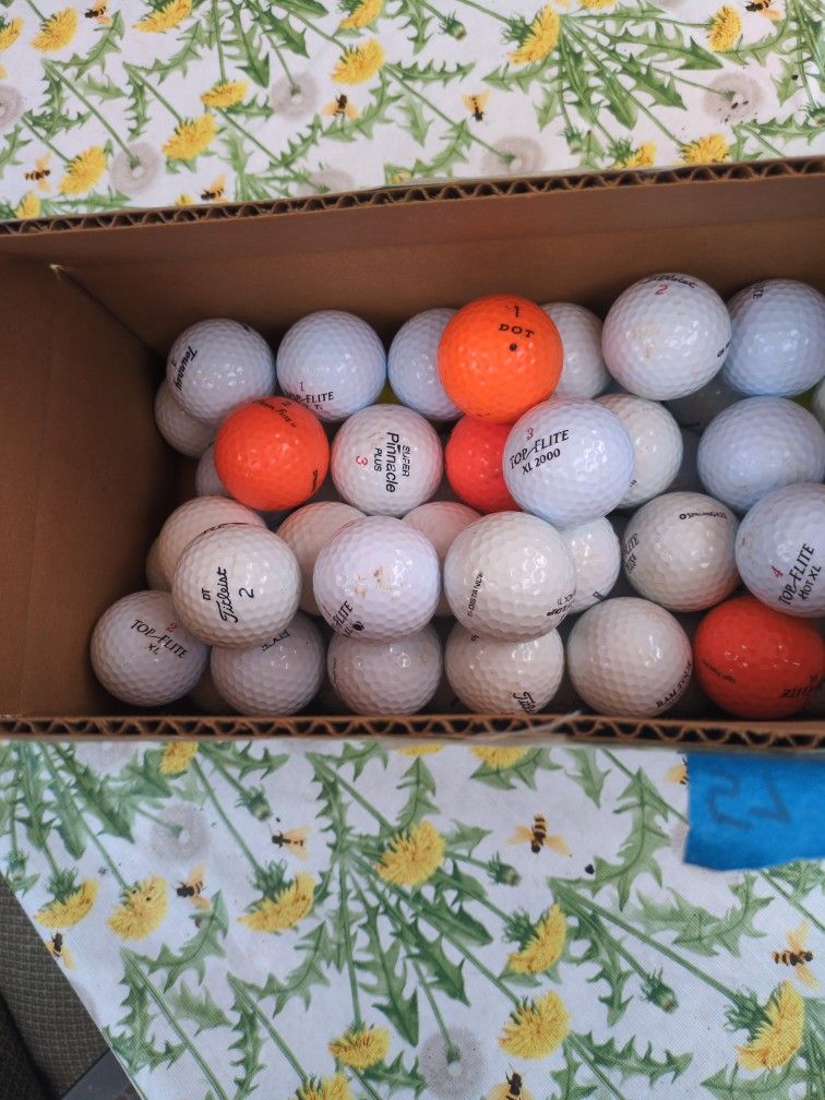 Used Assorted Golf Balls