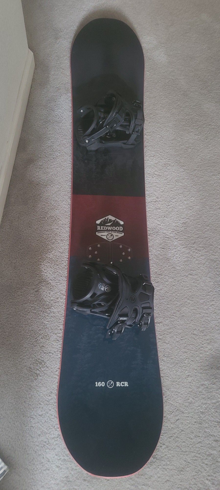 Snowboard, Carrying Case, & Boots