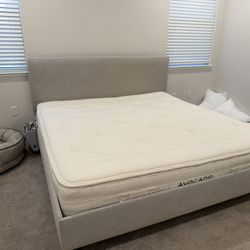 Bed Frame And Avocado Mattress- King