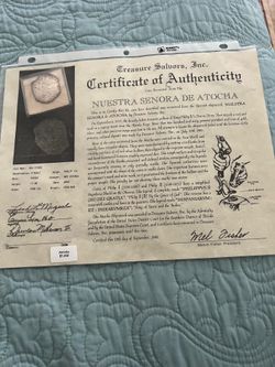 Coin with certificate of Authenticity