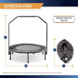 Trampoline With Detachable Handle