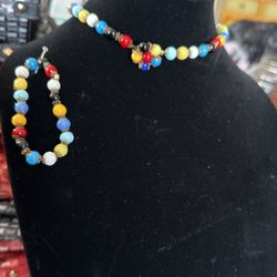 Necklace And Bracelet Real Stone