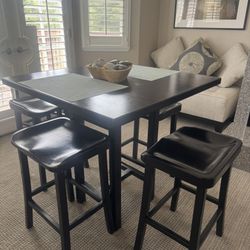 High Dining Table With Stools