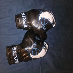 Kids Playing Boxing Gloves 