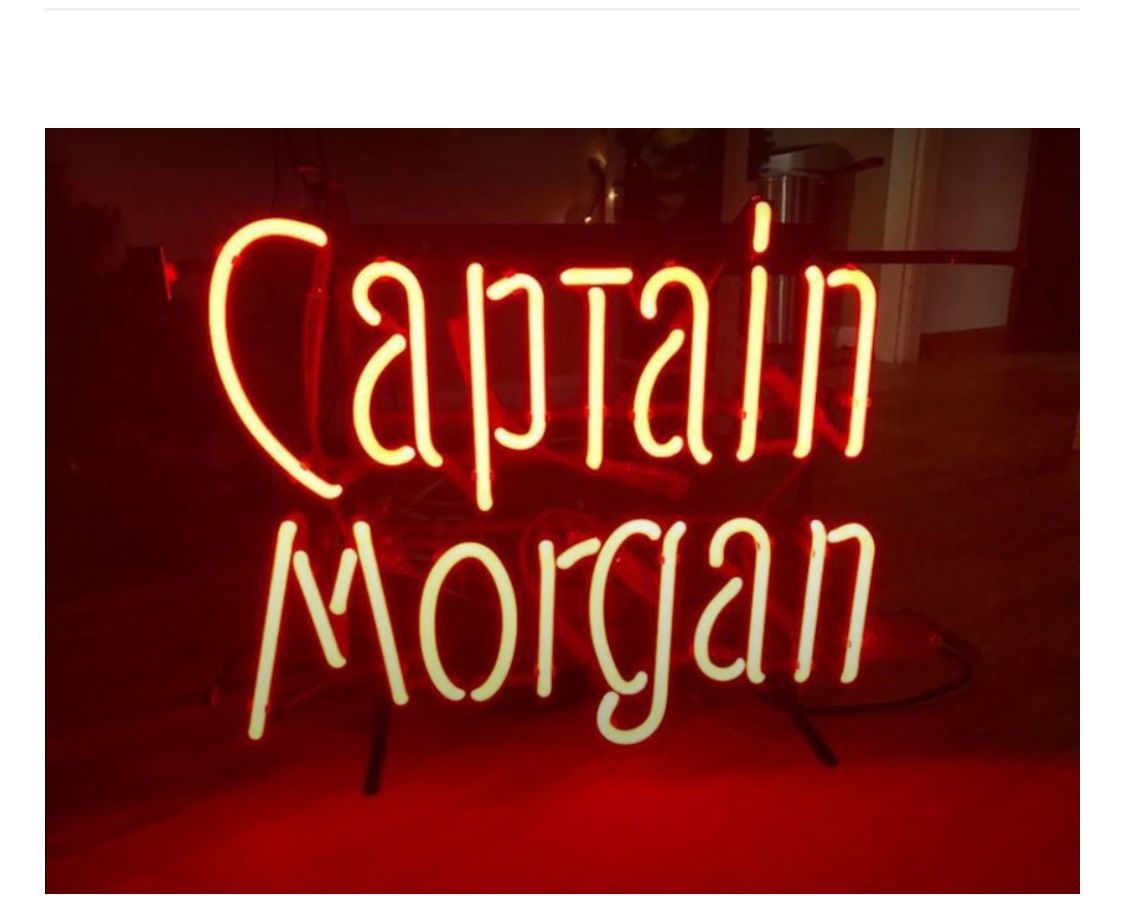 Captain Morgan neon signs