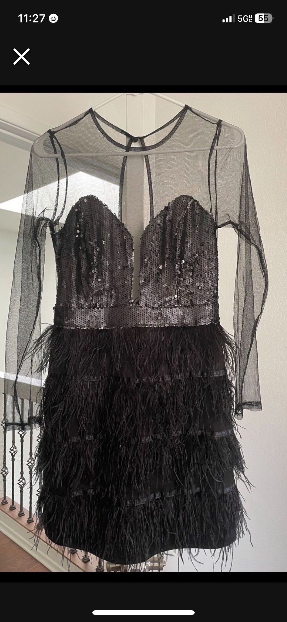 Elegant Black Dress Size M