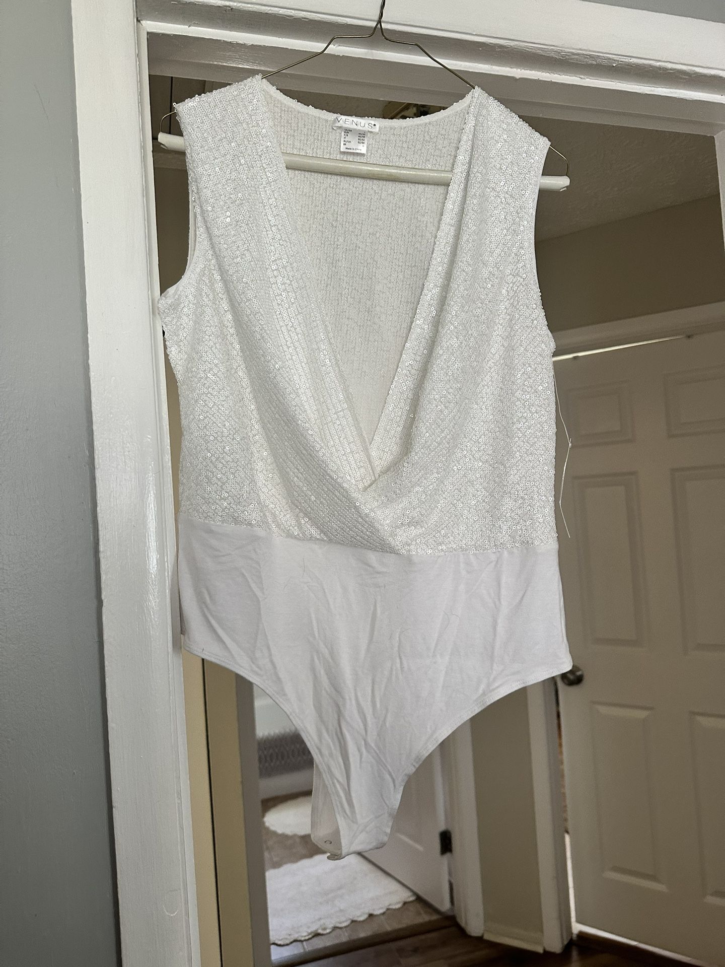 Brand New Sequin Bodysuit-Size Large
