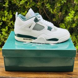 AIR JORDAN 4 RETRO WHITE/OXIDIZED GREEN-WHITE
