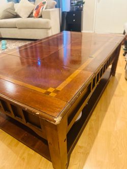 Vintage wooden coffee table