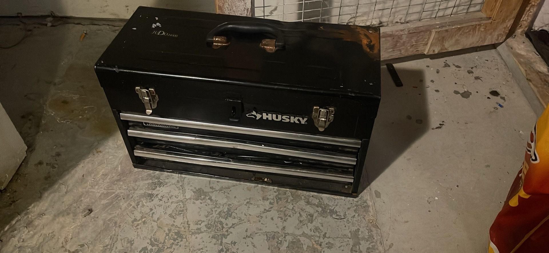 Husky 3 Drawer Toolbox With Tools 
