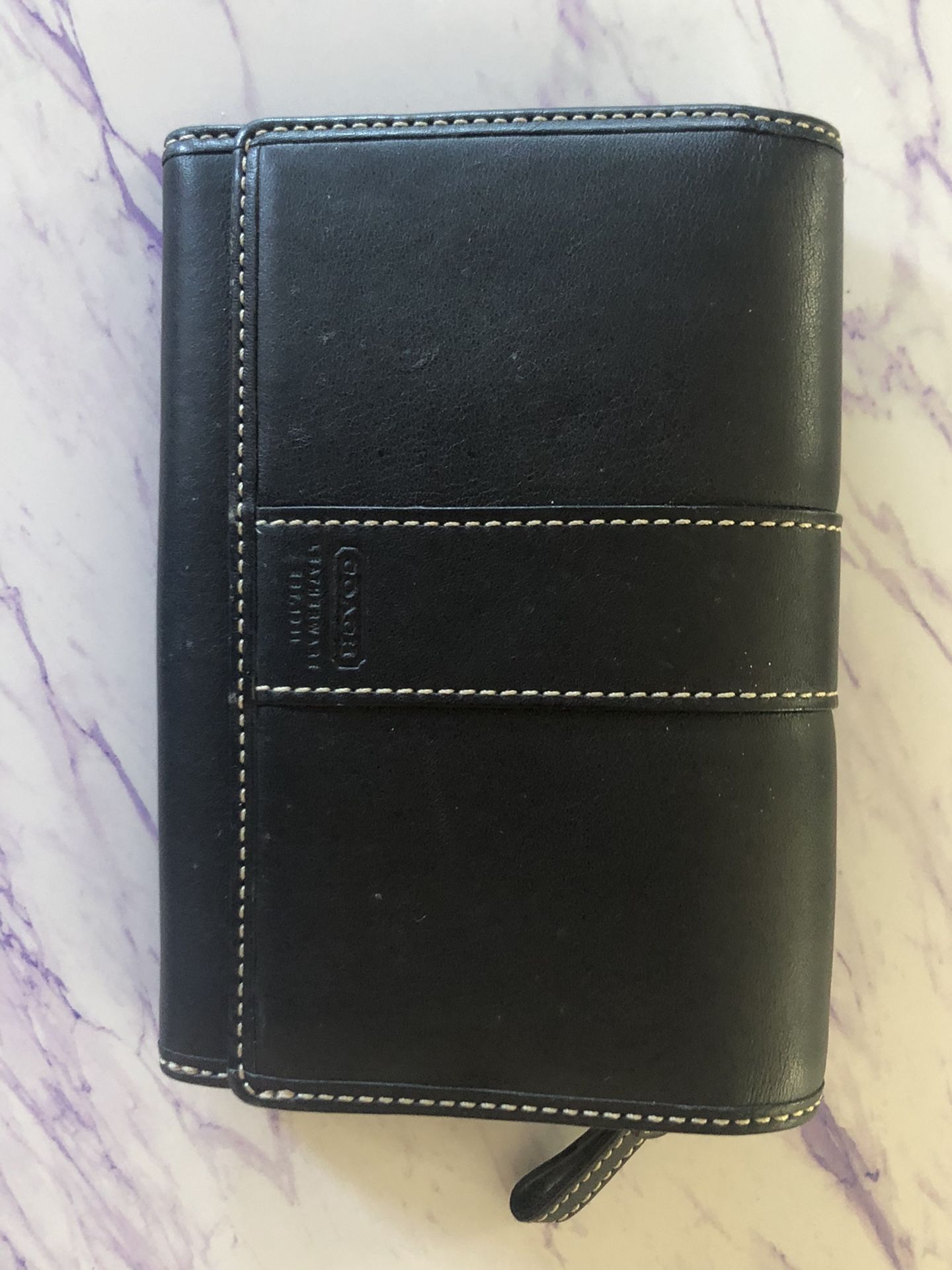 New Coach Black Leather Wallet