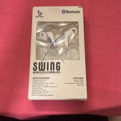 New Swing Bluetooth Wireless Earbuds Microphone & Controls