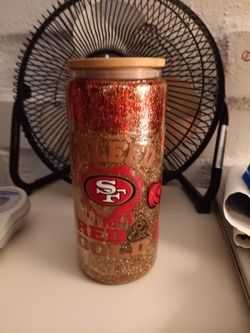 Glass  Snowglobe Tumbler  16oz 