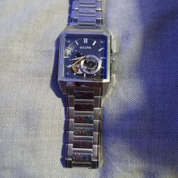 Bulova Men's Watch Blue Shaphire Crystal