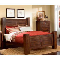 Rustic Wood Queen Bed Frame