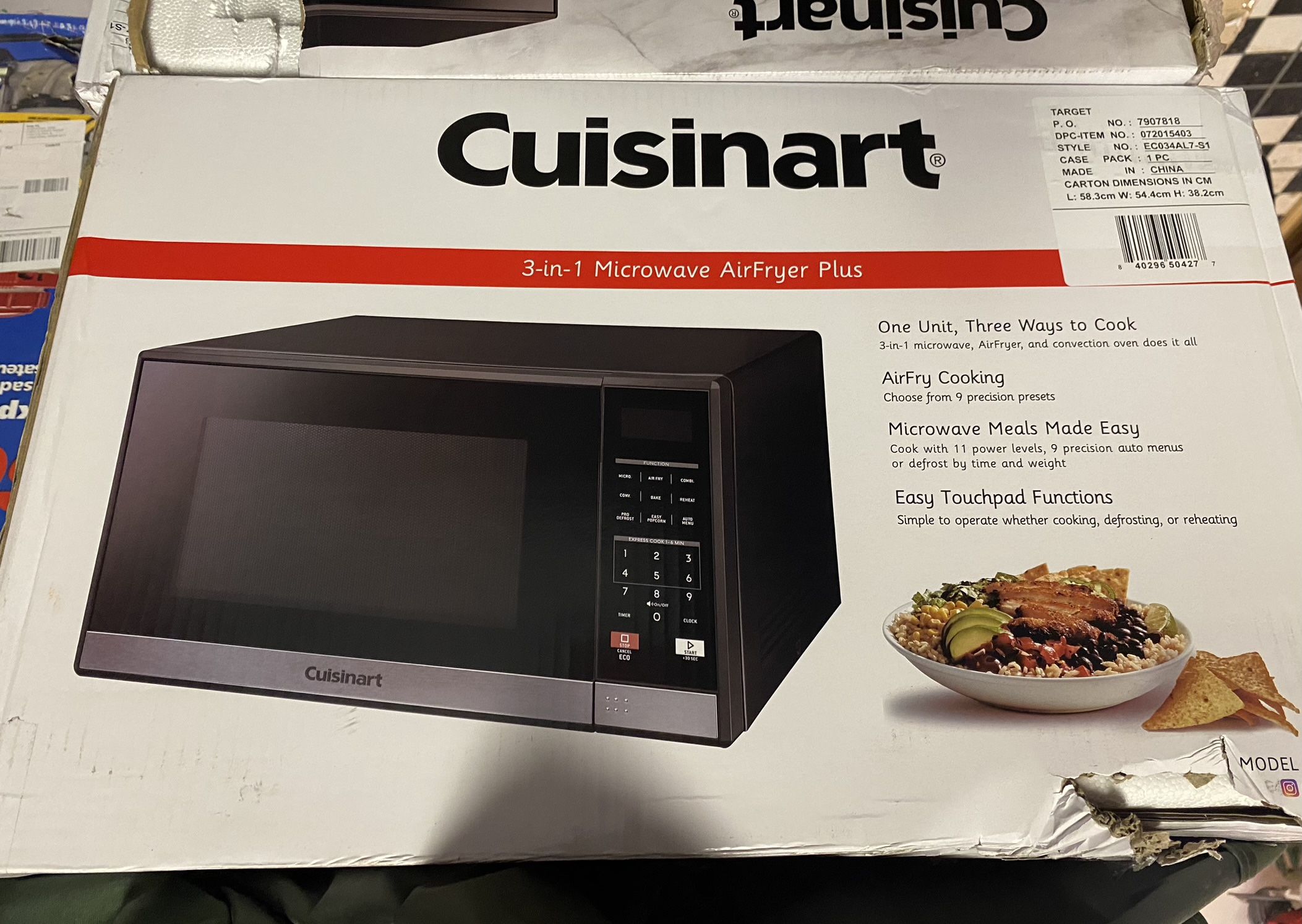 Cuisinart - 3-in-1 Microwave Airfryer Oven