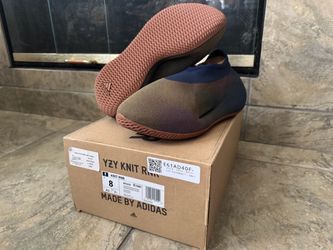 brand new adidas yeezy knit runner rnr fade indigo size 8