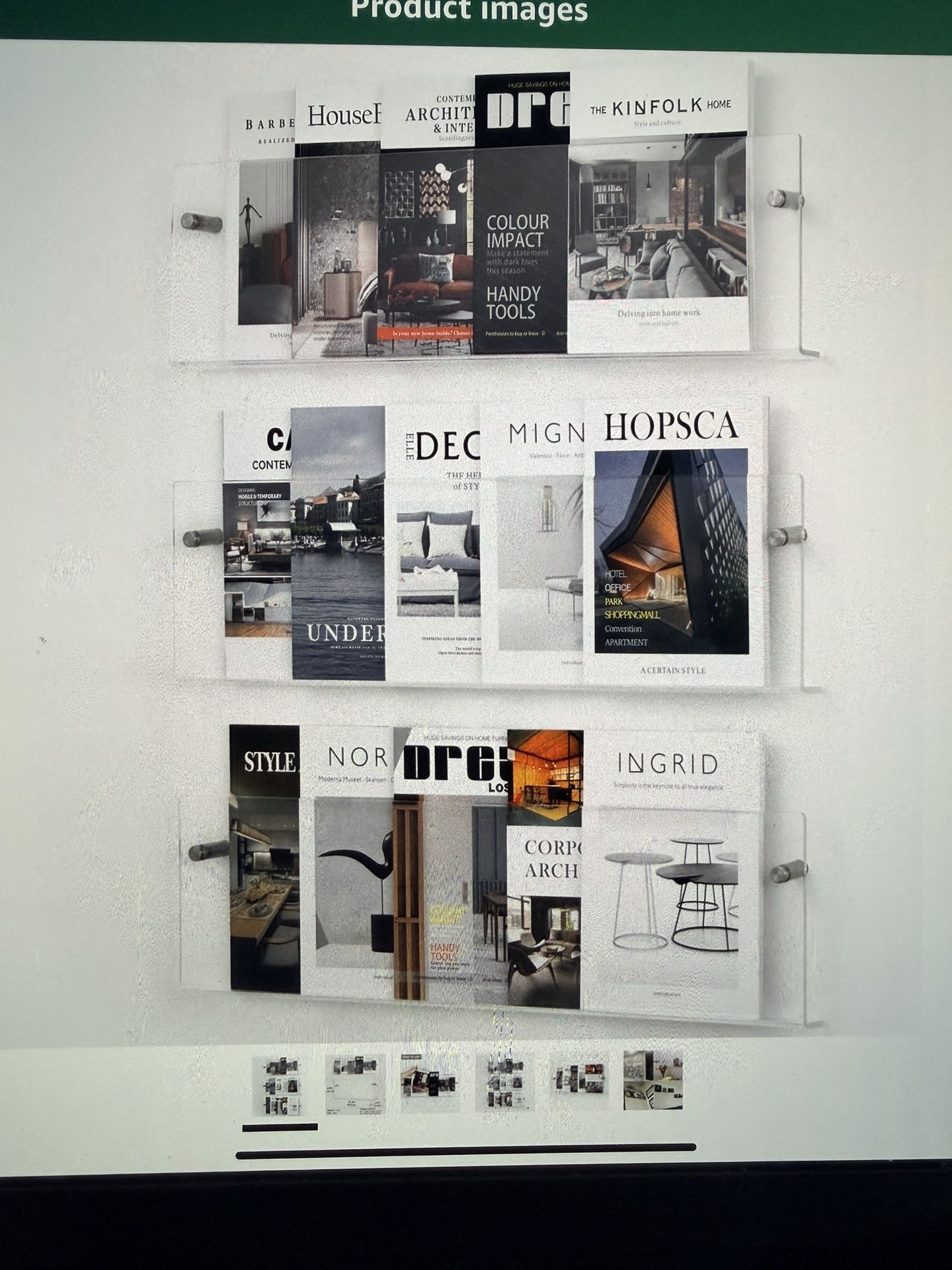 3 Acrylic Brochure Holders