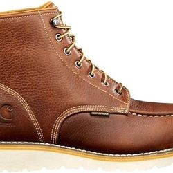 NEW SZ 8 Wide  Or 9 Wide Or  14 Wide Carhartt Men Work Boots 6-inch Waterproof Wedge Steel Toe