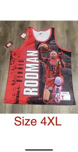 Mitchell and Ness Bulls Dennis Rodman Tank