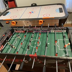 Air hockey &  Foosball Table 