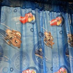 Disney Cars Curtain Set With Ties
