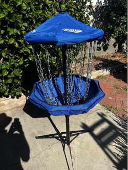 Frisbee golf pole hole , basket target. Portable