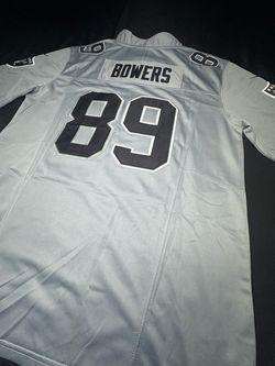 Bowers #89 Raiders Color Rush Gray Jersey