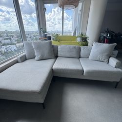 Mid-Century Modern Gray Sectional (City Furniture)