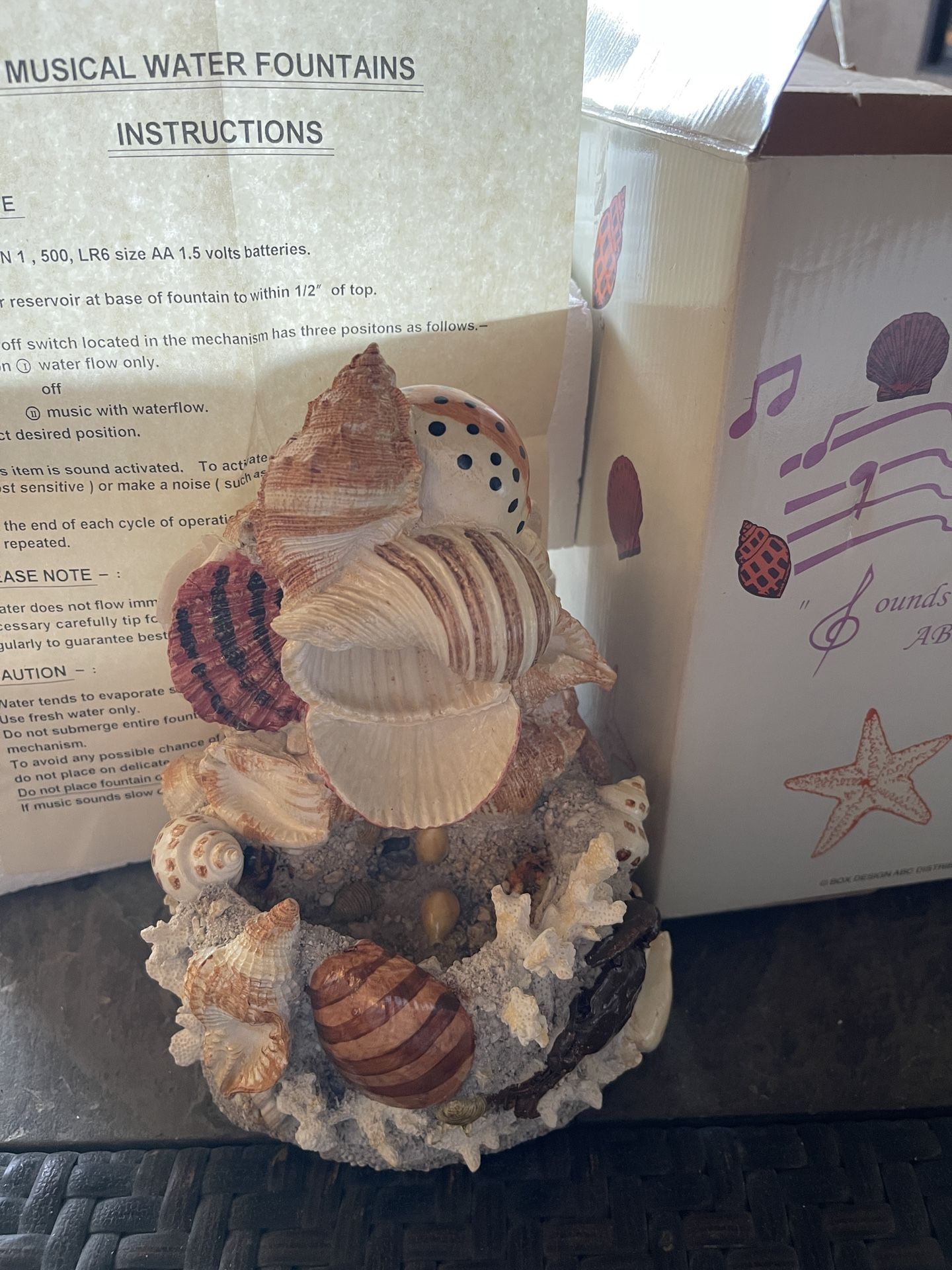 Small Musical Shell Fountain