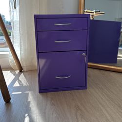 Purple File Cabinet