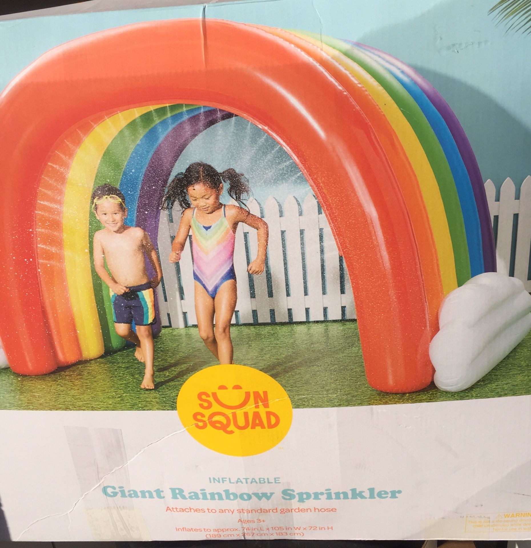 Giant rainbow sprinkler