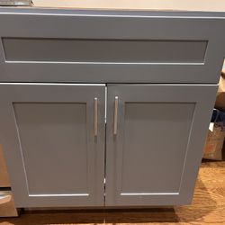 Blue / Gray Kitchen Cabinets 