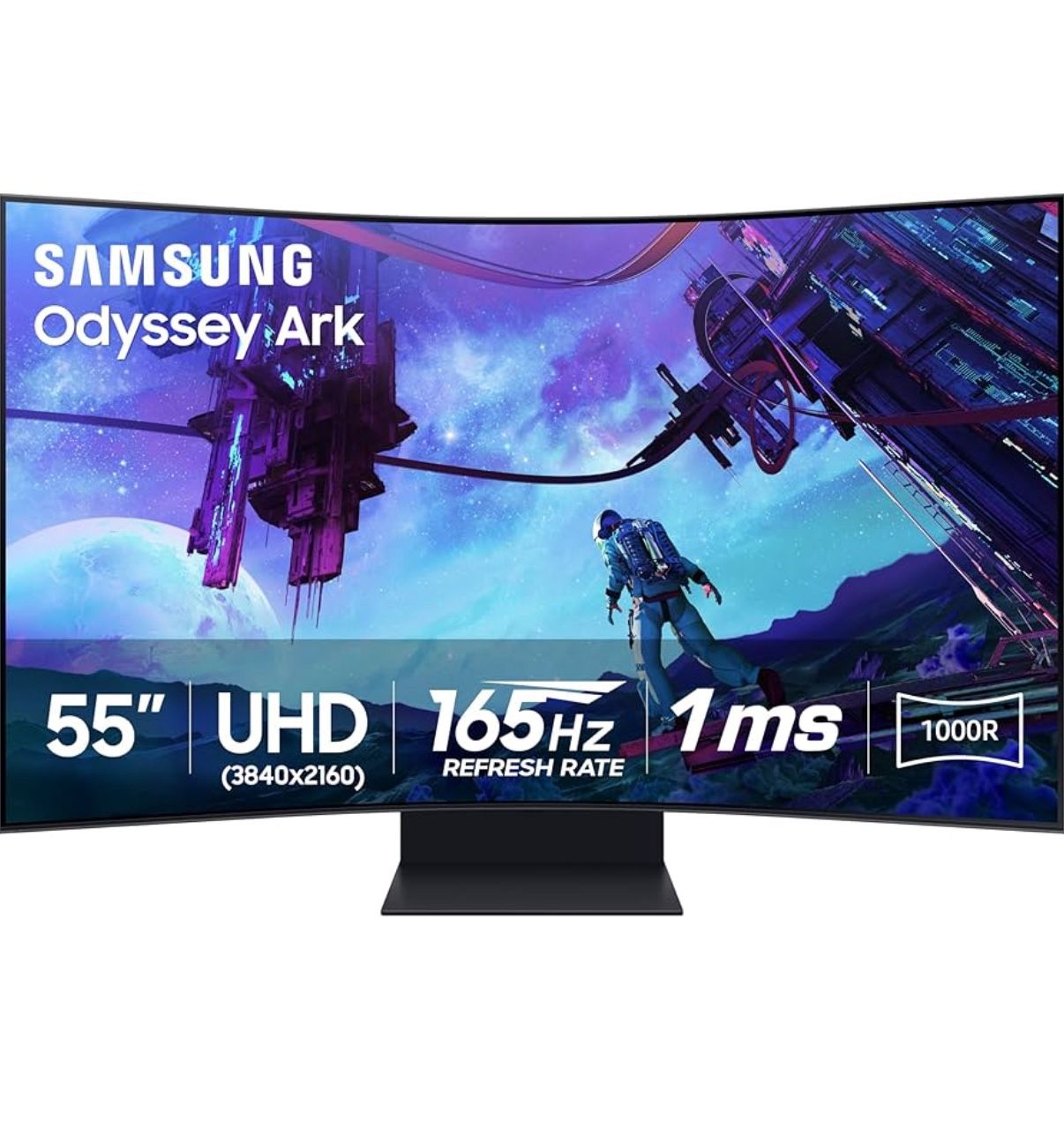 SAMSUNG 55" Odyssey Ark 2nd Gen 4K UHD 1000R Curved Gaming Monitor