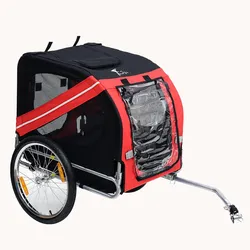 PawHut Dog Bike Trailer Pet Cart Bicycle Wagon Cargo Carrier