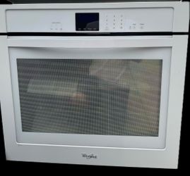 White Whirlpool 30” built in electric oven