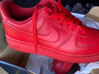 Air Force 1 RED in box. New condition men’s 9