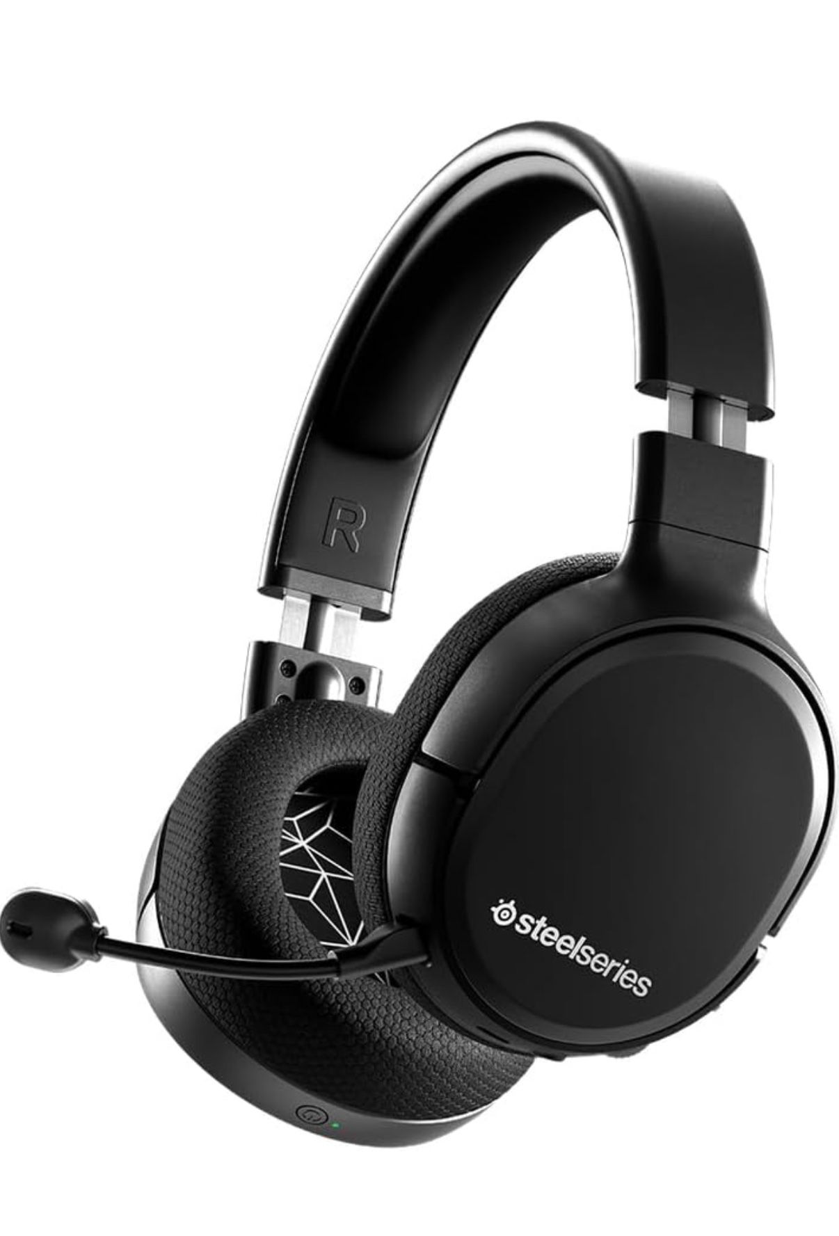 SteelSeries Arctis 1 Wireless Gaming Headset – USB-C Wireless – Detachable Clear