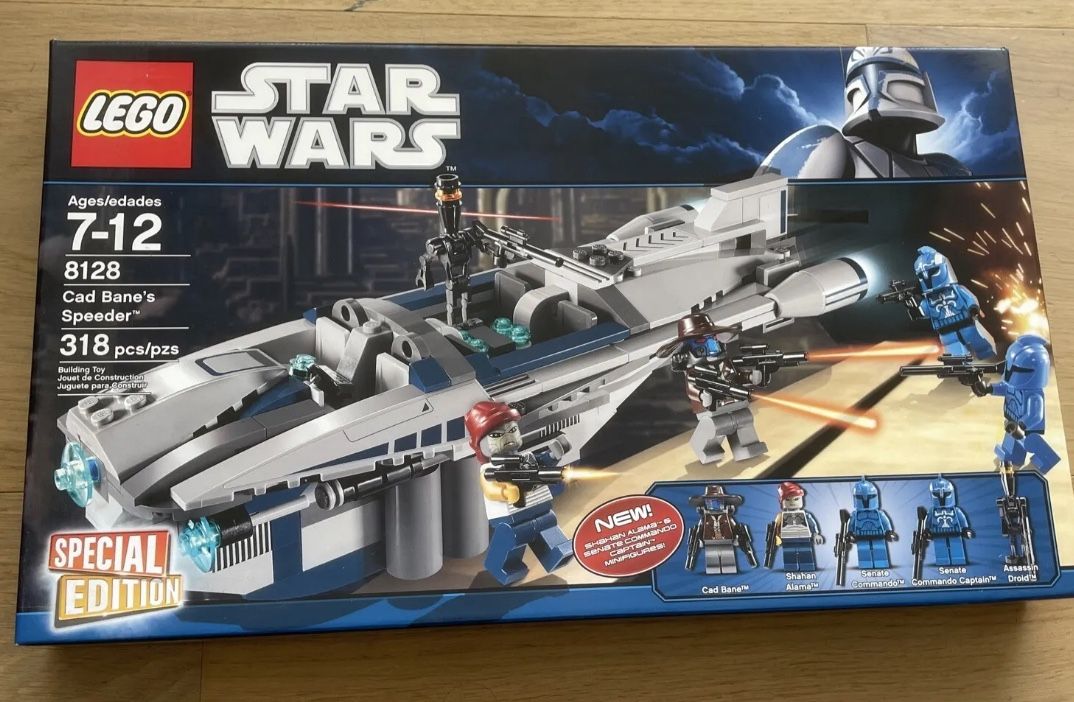 VINTAGE LEGO Star Wars 8128 Cad Bane's Speeder