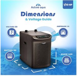 Active Aqua Water Chiller Cooling System with Remote Control 