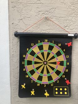 2 In 1 Double Sides Magnetic Dartboard