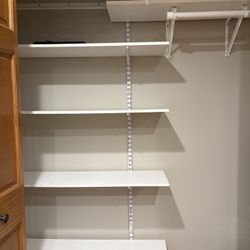 5 Piece Shelving Unit With Rails  And Hang Bar 