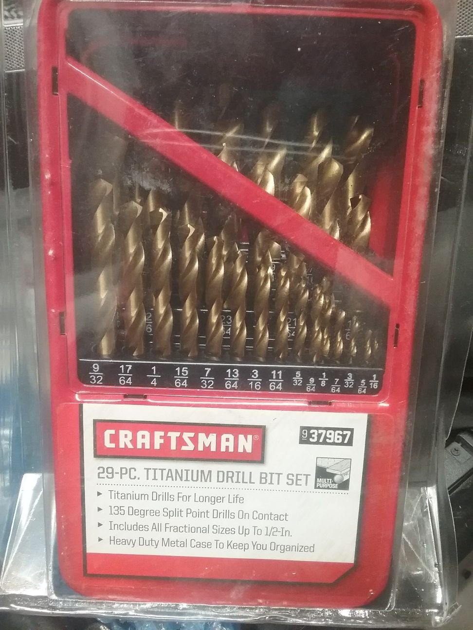 Craftsman 29 Pc. Titanium Drill Bit Set